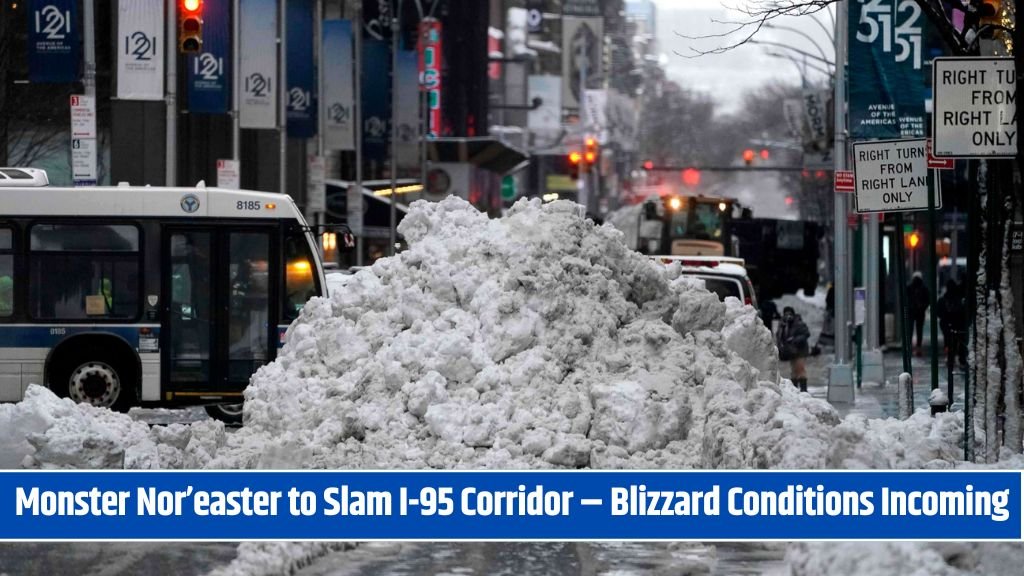 Monster Nor’easter to Slam I-95 Corridor – Blizzard Conditions Incoming