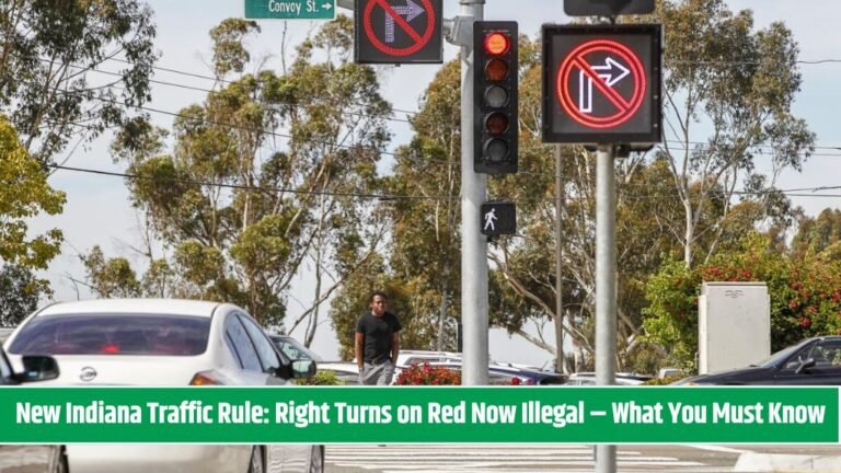 New Indiana Traffic Rule: Right Turns on Red Now Illegal – What You Must Know